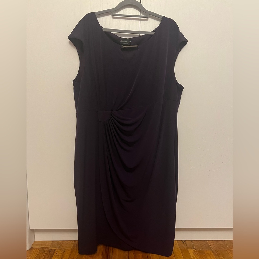 Purple cocktail dress plus size
